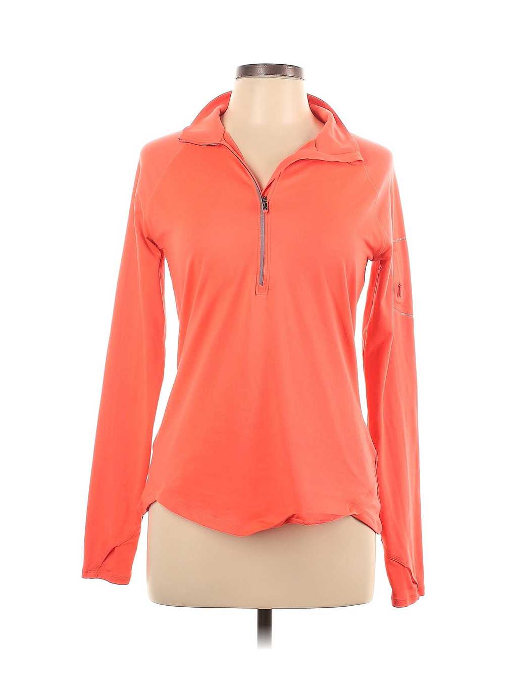 Under Armour Women Orange Track Jacket L - image 1