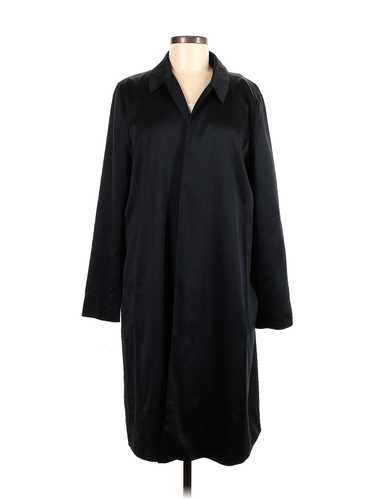 Eileen Fisher Women Black Faux Leather Jacket L