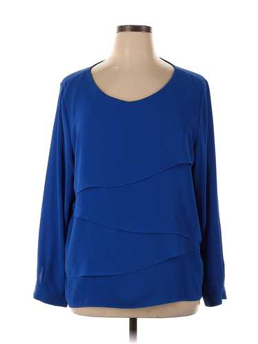 Vince Camuto Women Blue Long Sleeve Blouse XL