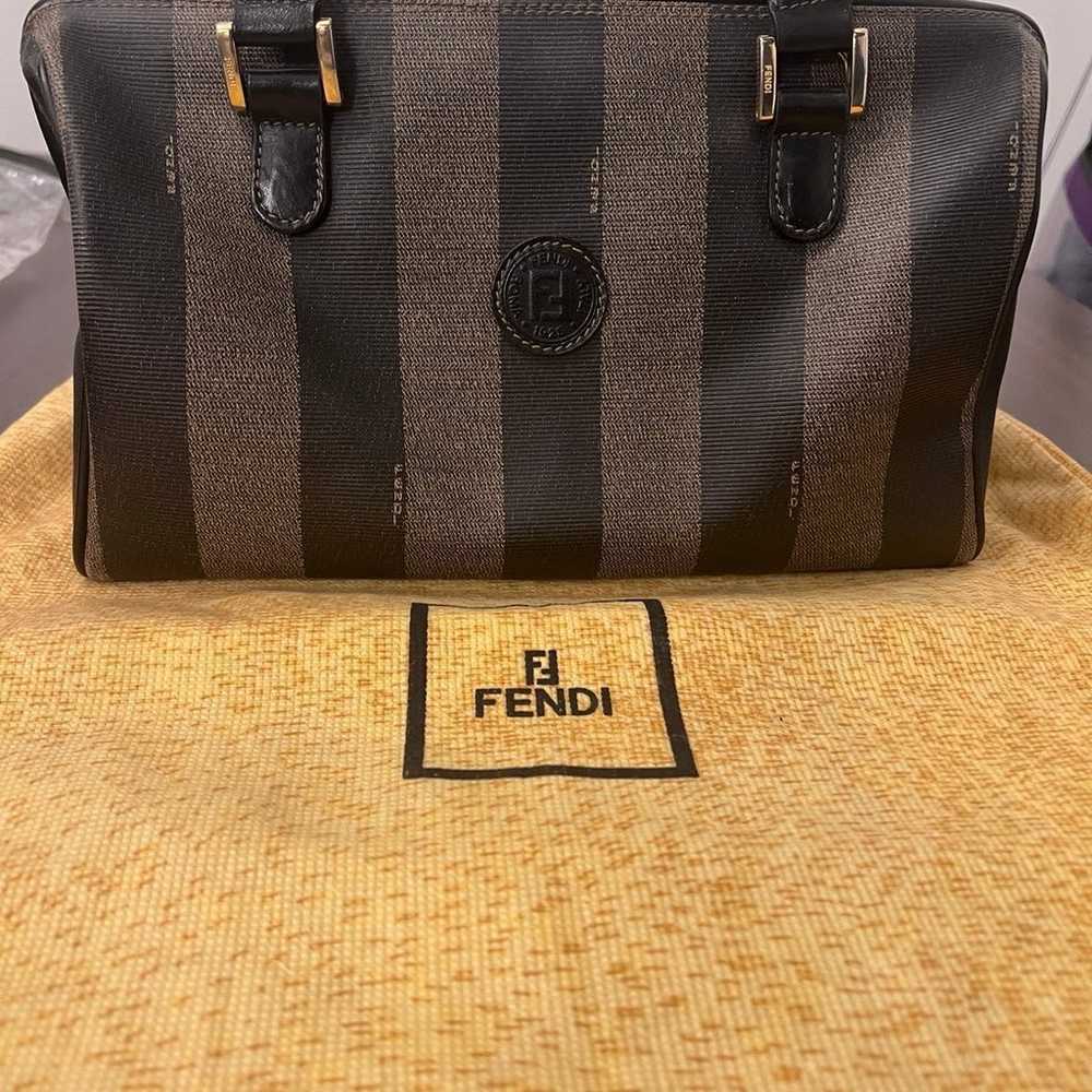 Fendi Pequin Boston bag - image 4