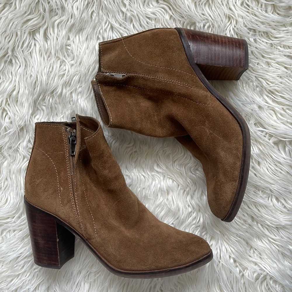 Dolce Vita Stunna Ankle Brown Suede Boots - image 1
