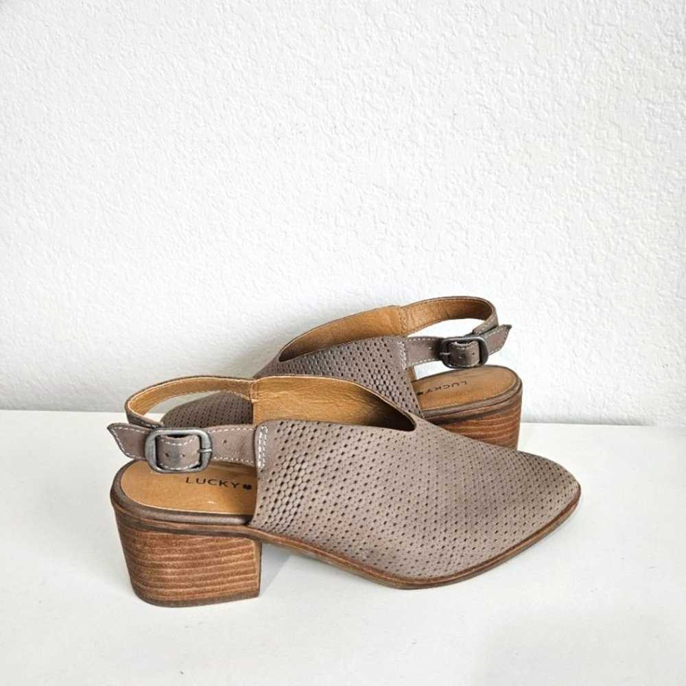 Like New! Lucky Brand | Lideton Leather Slingback… - image 3