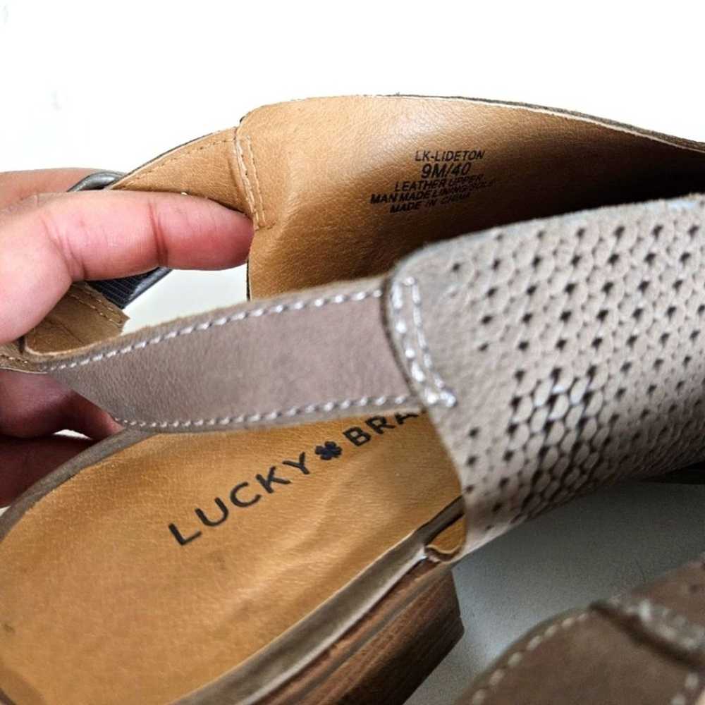 Like New! Lucky Brand | Lideton Leather Slingback… - image 8