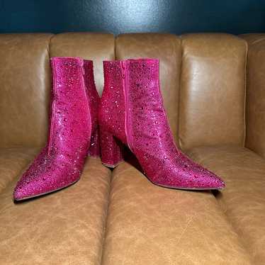 Betsey Johnson rhinestone boots - image 1