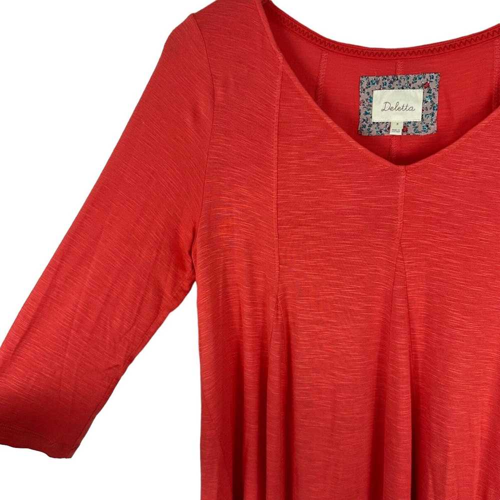 Anthropologie Deletta Womens Knit Top Pullover V … - image 5