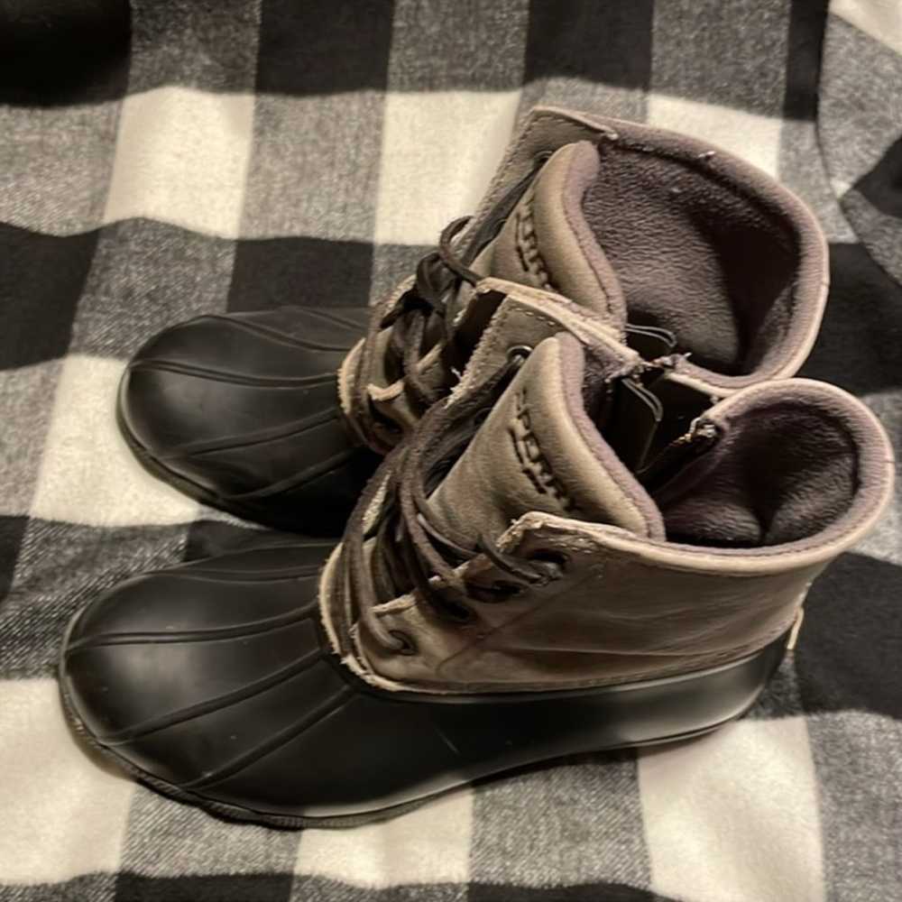 Sperry Black and Grey Classic Duck Boot - image 5