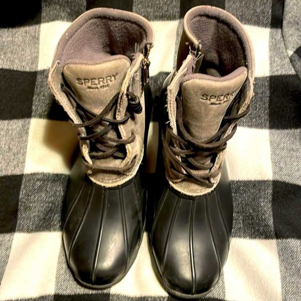 Sperry Black and Grey Classic Duck Boot - image 7