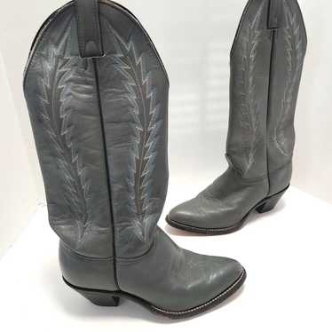 Abilene Womens Cowboy Boots Size 7 Grey