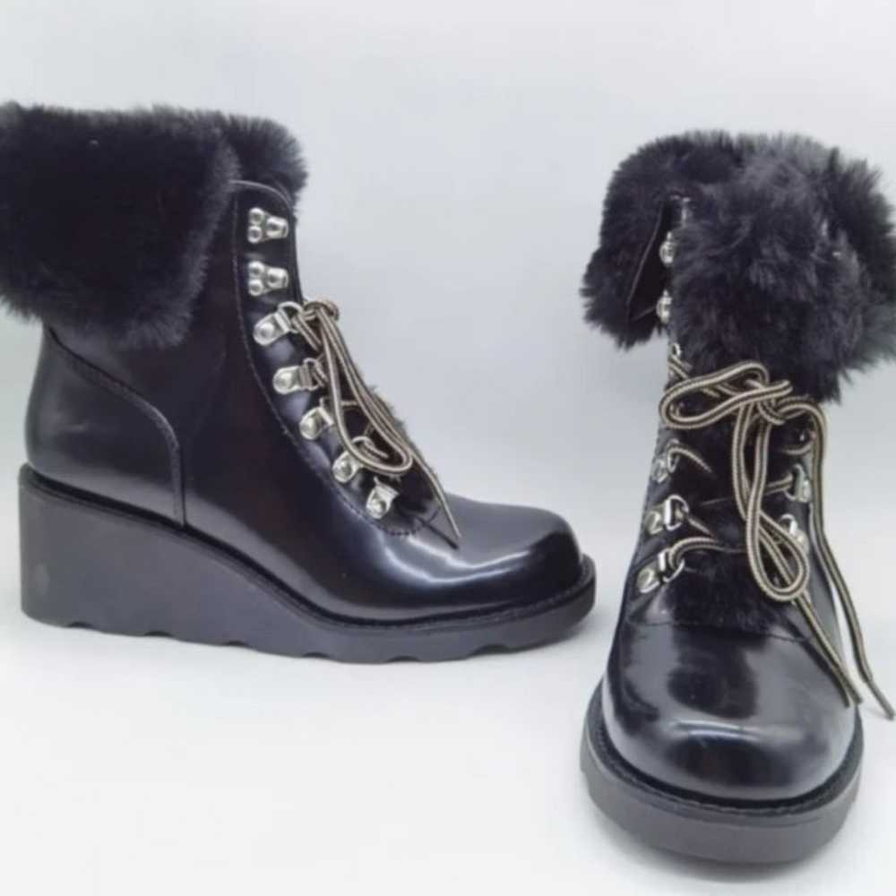(NEW) Women's Black Boots Size 8 1/2 - image 1