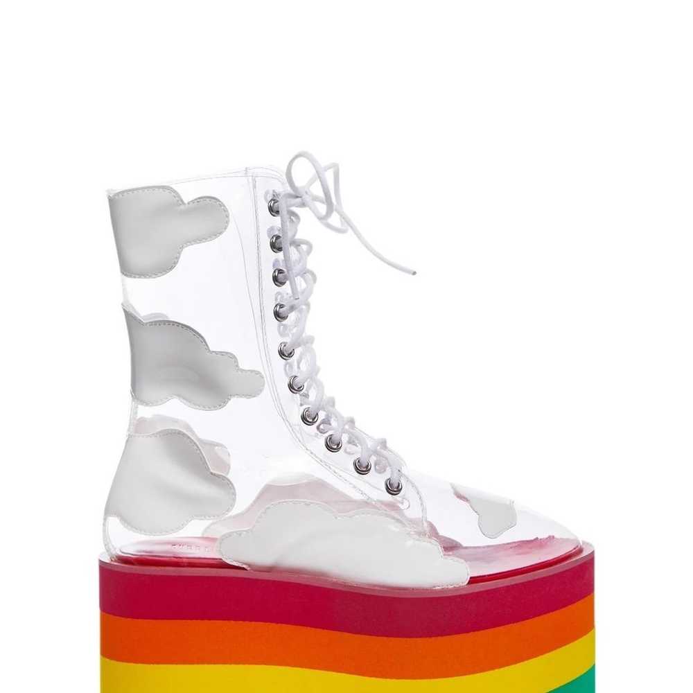Dollskill rainbow platform boots - image 4