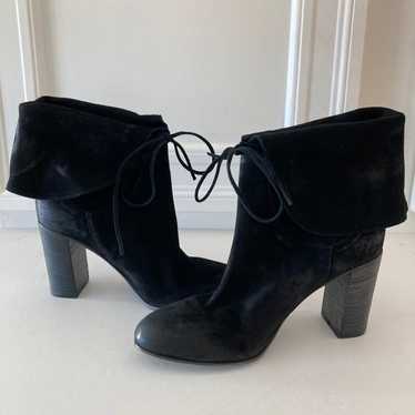 NWOT Free People Vero Cuoio Mila Black Suede Heel… - image 1