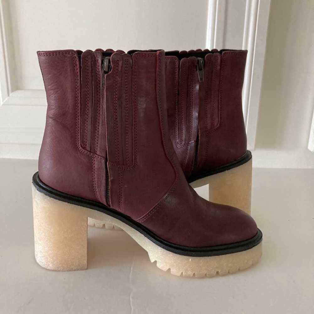 NWOT Free People James Chelsea Boots In Wine Sz 37 - image 5