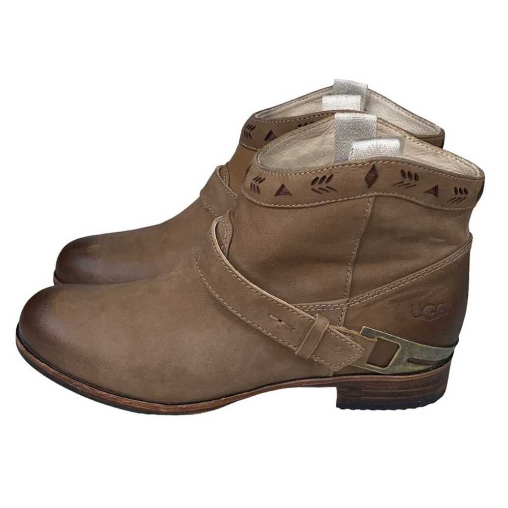 Ugg Womens Brown W Austin 3179 Leather Pull On Co… - image 3