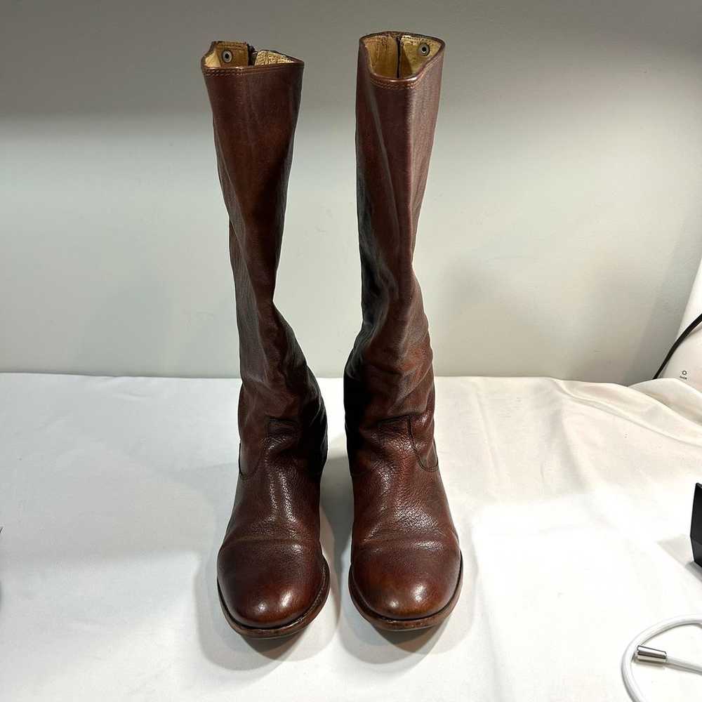 Frye Melissa Calf High Riding Leather Boots - image 2