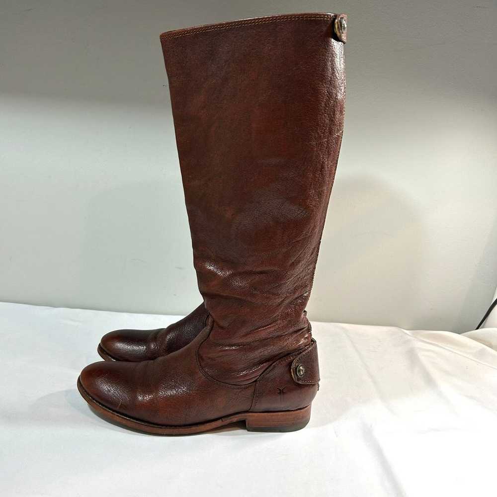 Frye Melissa Calf High Riding Leather Boots - image 4