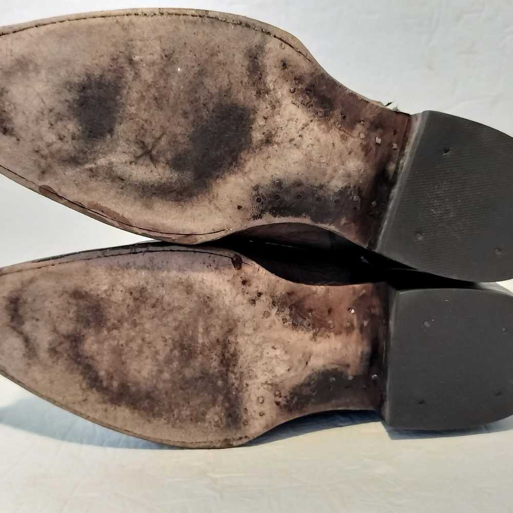 Vintage Rudel Mens Cowboy Western Boots, Brown, S… - image 10