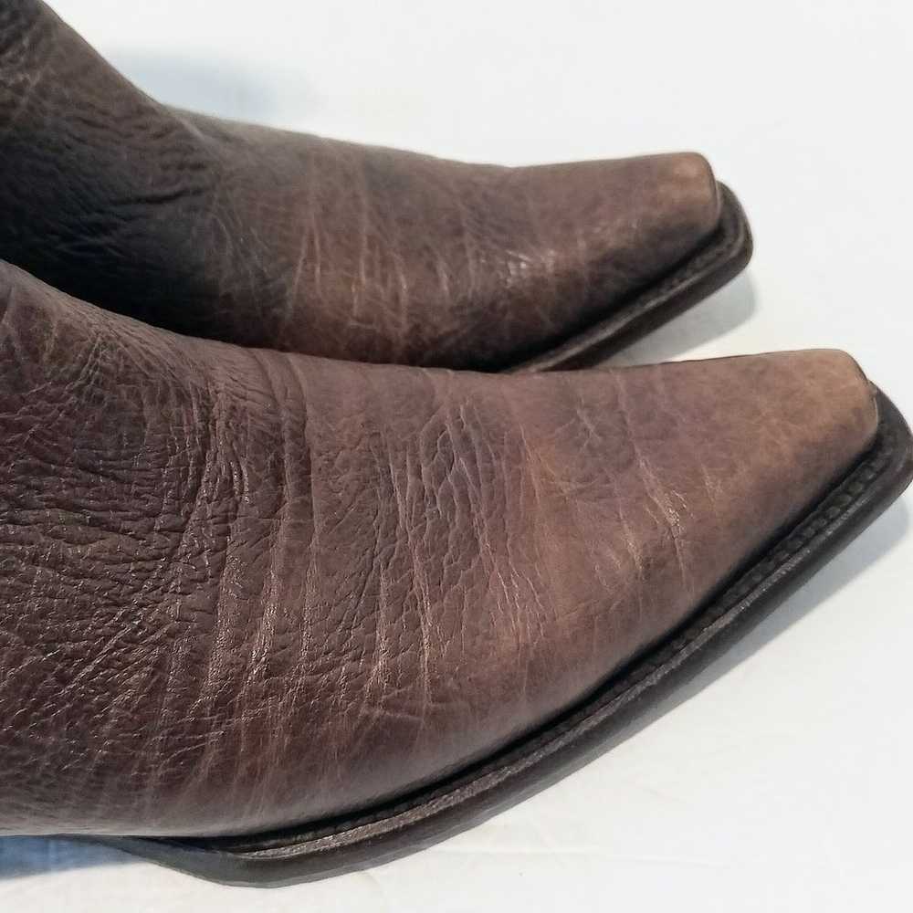 Vintage Rudel Mens Cowboy Western Boots, Brown, S… - image 6
