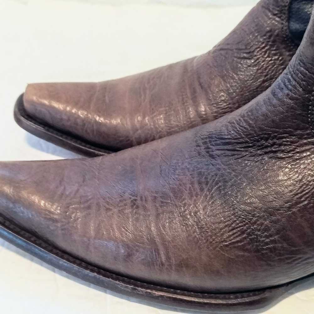 Vintage Rudel Mens Cowboy Western Boots, Brown, S… - image 7