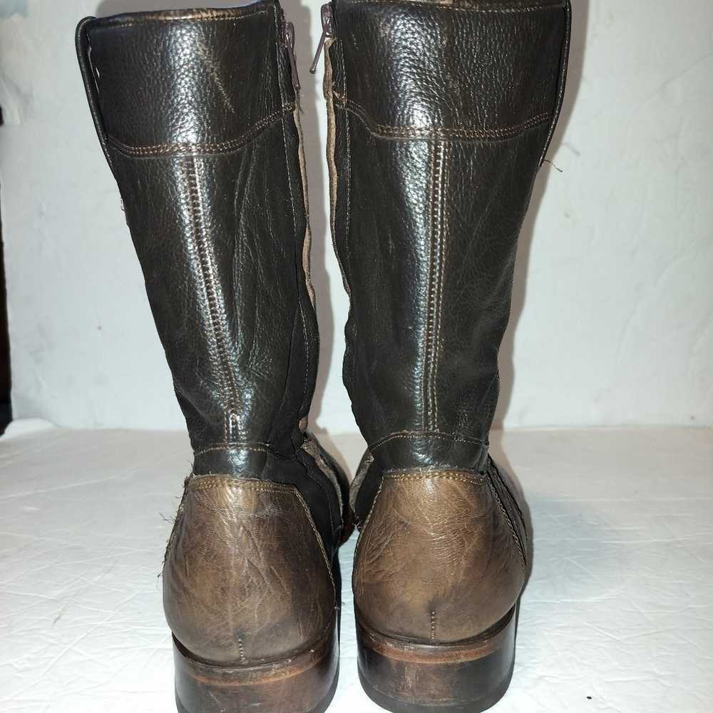 Vintage Rudel Mens Cowboy Western Boots, Brown, S… - image 8