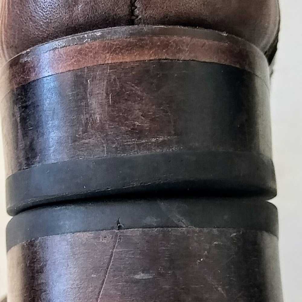 Vintage Rudel Mens Cowboy Western Boots, Brown, S… - image 9