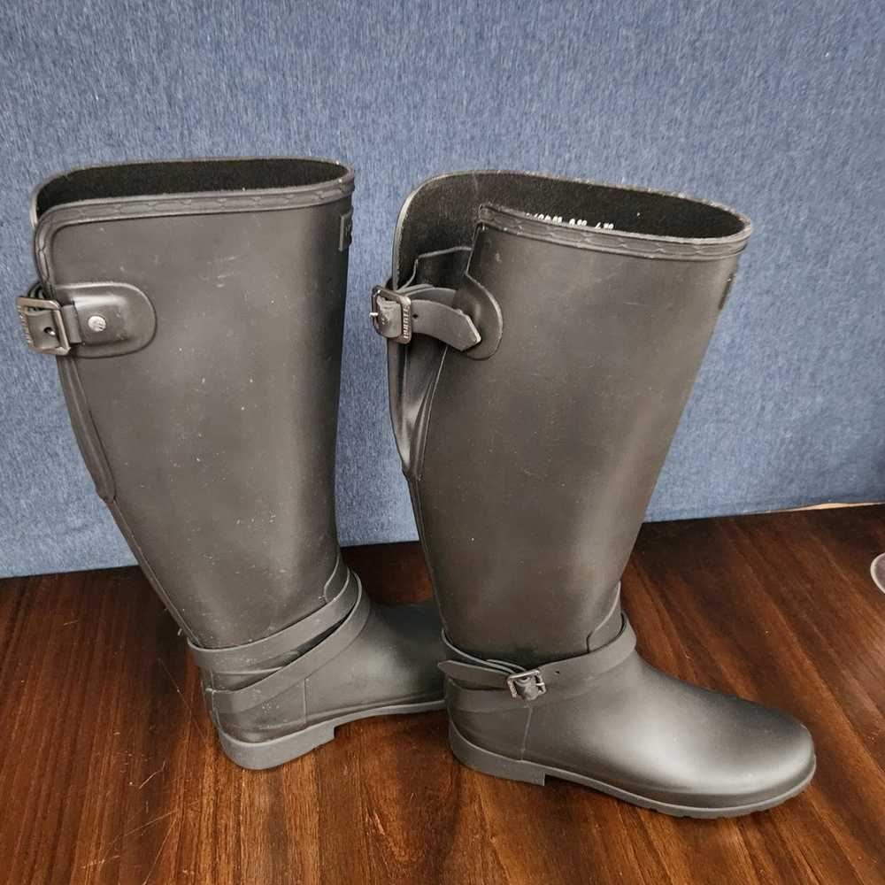 Womens HUNTER Long Rain Boots w/bag  Size 9 - image 2