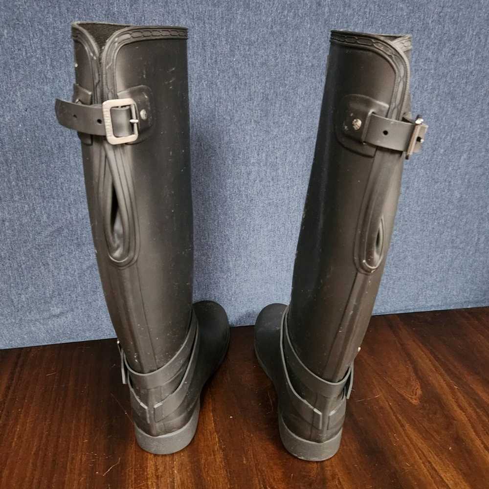 Womens HUNTER Long Rain Boots w/bag  Size 9 - image 3
