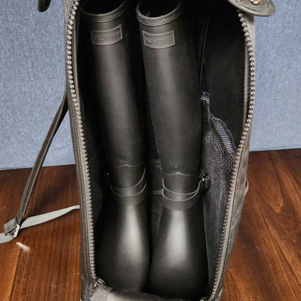 Womens HUNTER Long Rain Boots w/bag  Size 9 - image 8