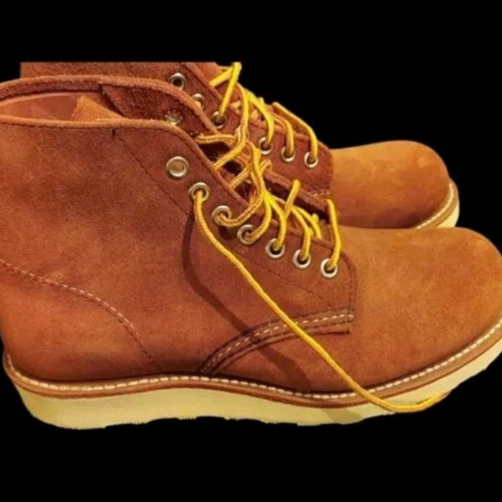 red wing suede boots
8813 sz 4.5 - image 1