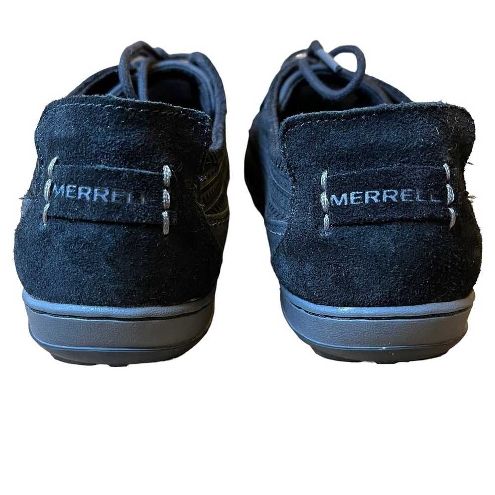 Merrell Ashland Tie Shoes Black Suede Leather Lac… - image 4