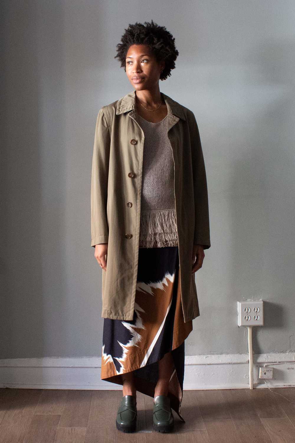Comme des Garcons Robe de Chambre Taupe Trench Co… - image 3