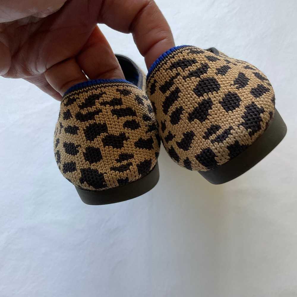 Rothy’s Leopard Knit Pointy Flats Size 5 - image 9