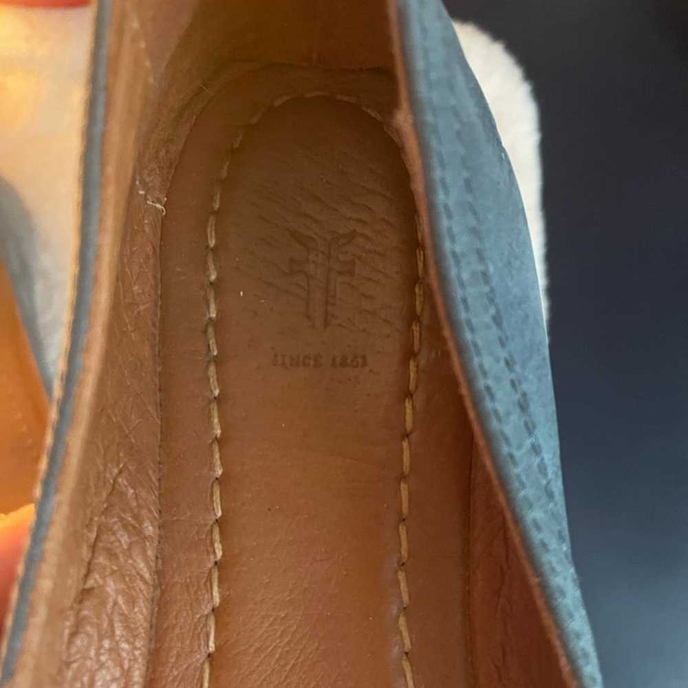 Frye  Carson Sea Blue Suede Leather Ballet Flats … - image 5