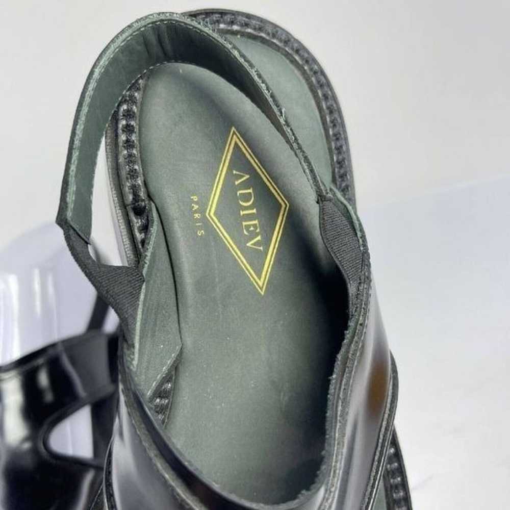 ADIEU Paris Womens Black Slingback Shoes US 7.5 O… - image 6