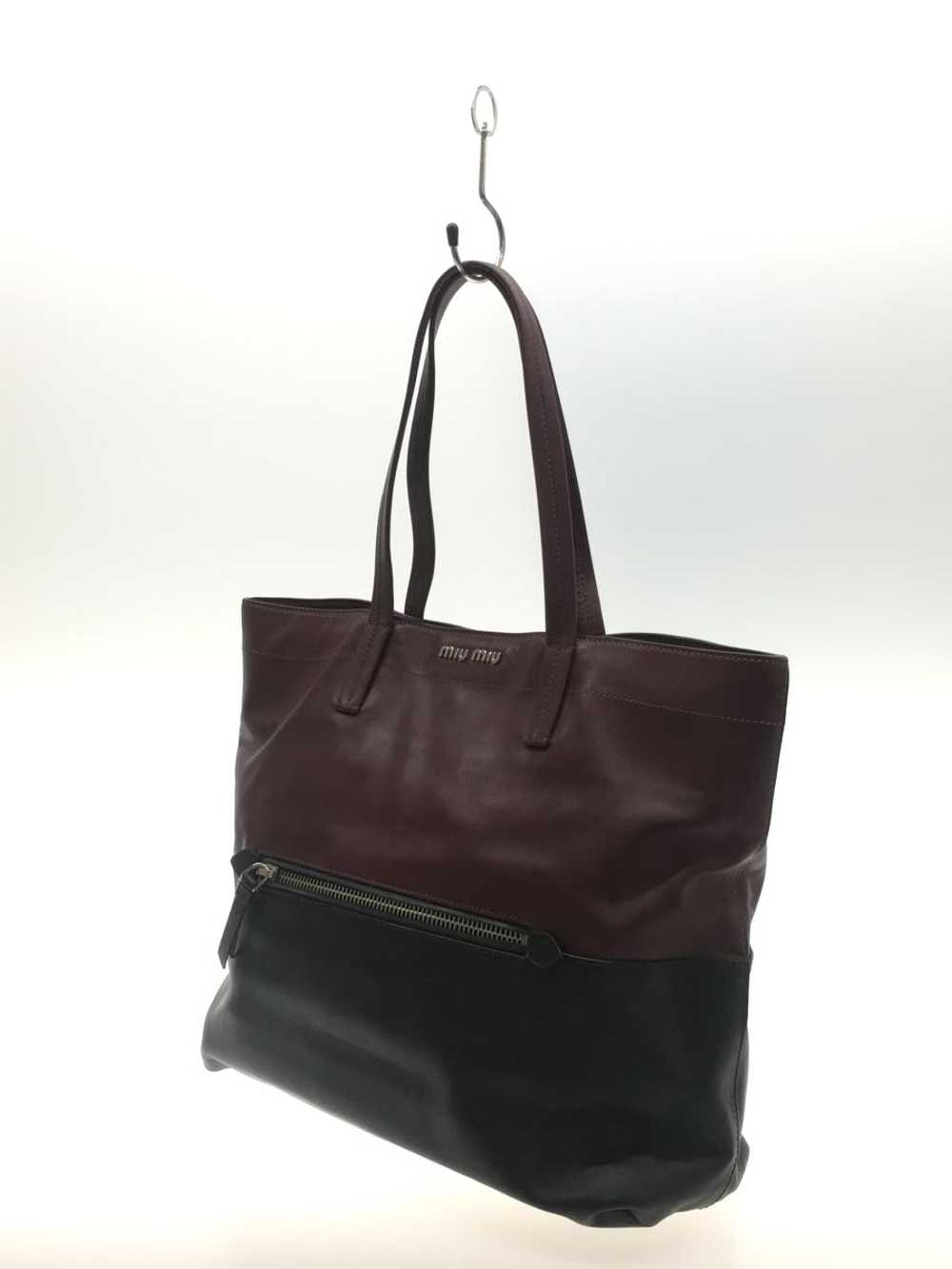 MIUMIU Tote Bag/Leather/Red Bag - image 2