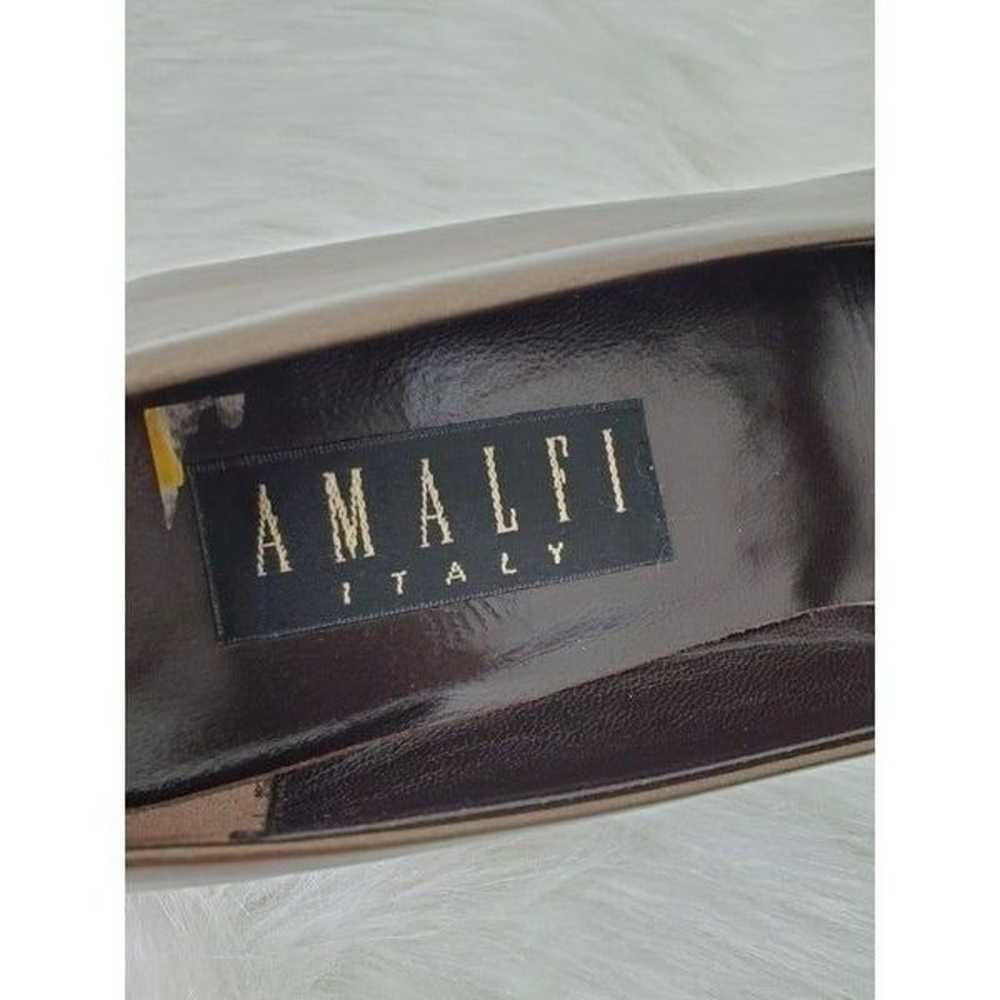 AMALFI ITALY gold brown pumps size 8.5 AAAA - image 6