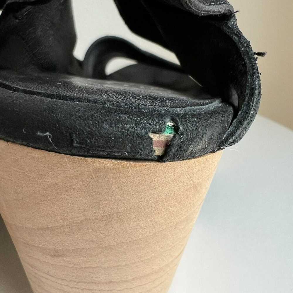 Eileen Fisher Wedge Heel Sandal 8 Suede Leather U… - image 9