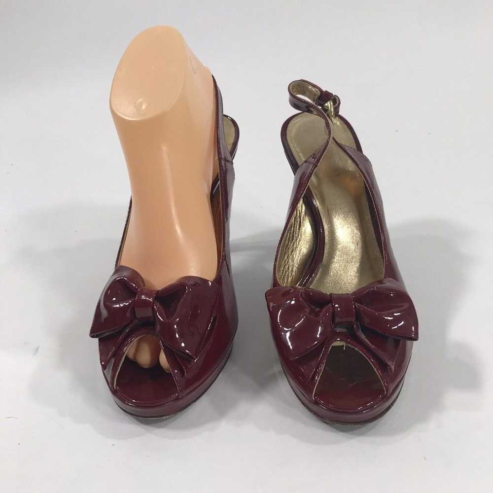 Coach Dellah Patent Leather Heels Shoes Pumps Red… - image 2