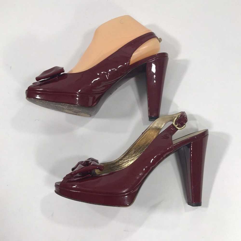Coach Dellah Patent Leather Heels Shoes Pumps Red… - image 3