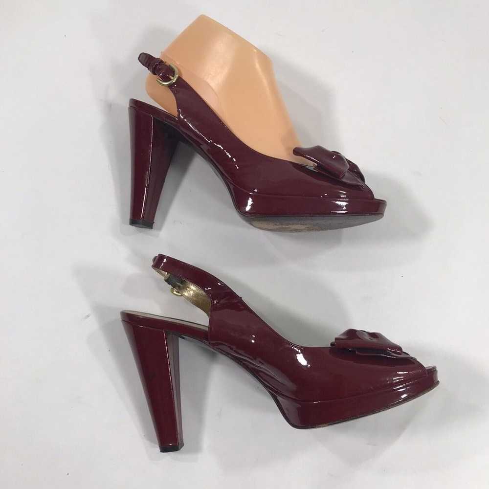 Coach Dellah Patent Leather Heels Shoes Pumps Red… - image 4