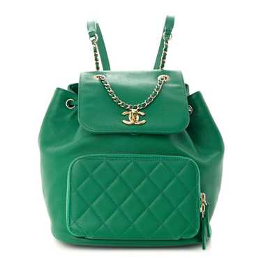 CHANEL Caviar Quilted Business Affinity Backpack … - image 1