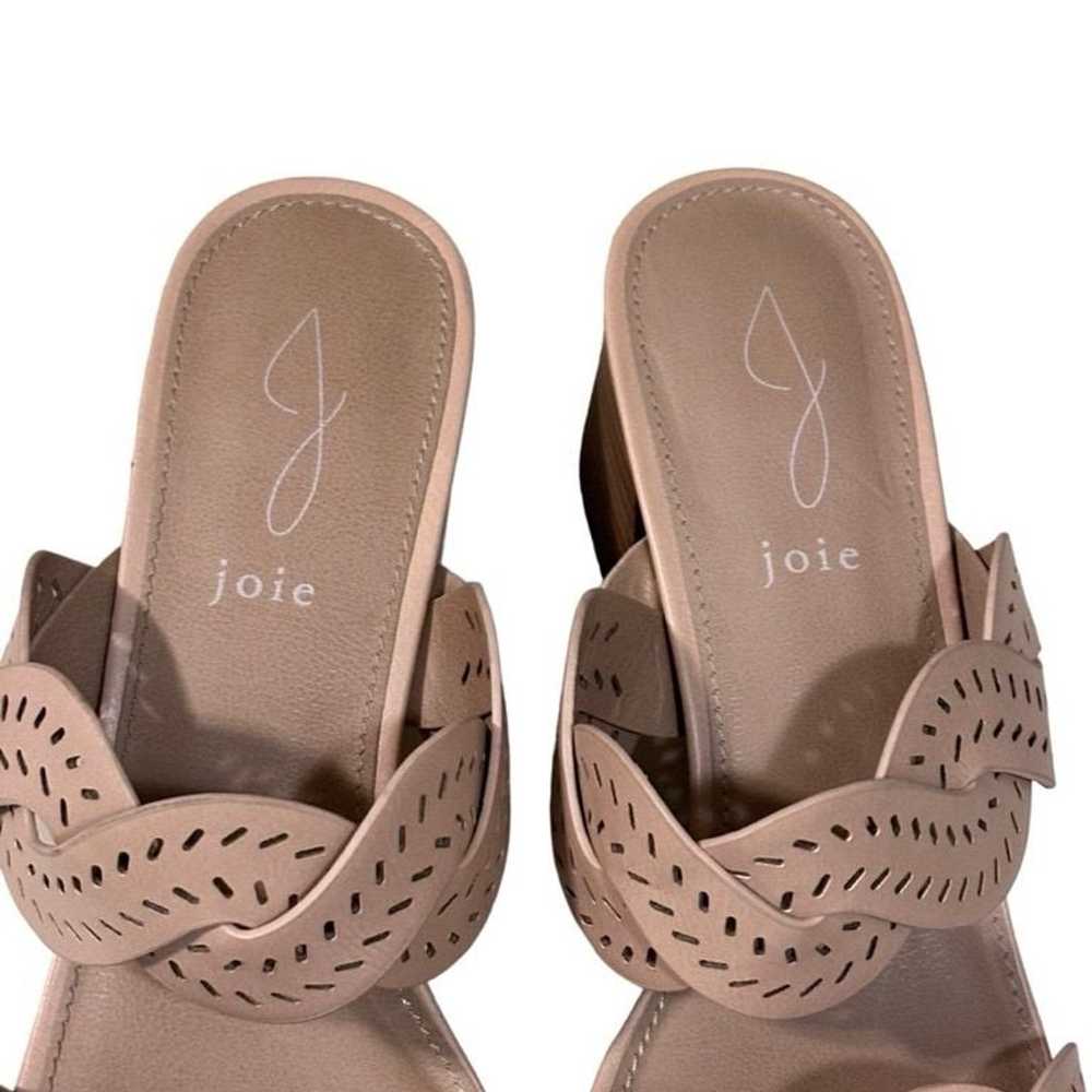 NWOT JOIE Women Society Nude Block Heel Slide San… - image 7