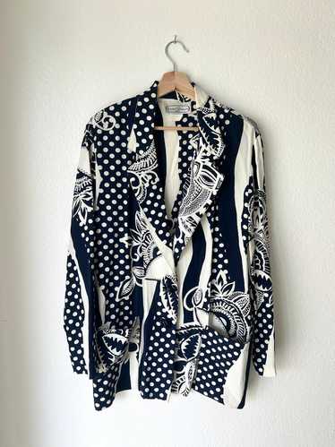 Saint Germain Paris Print Blazer (M) | Used,…