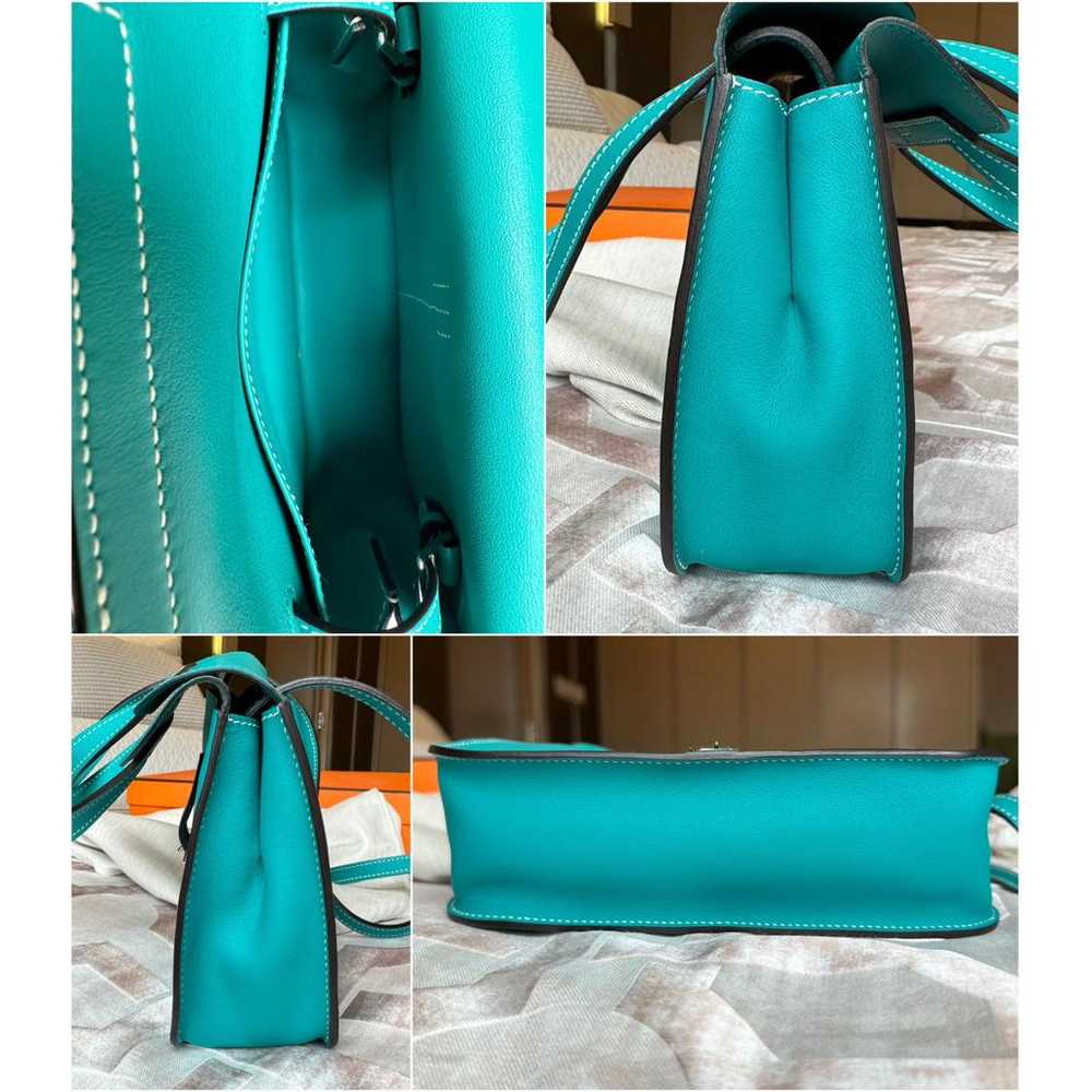 Hermès Halzan leather handbag - image 4