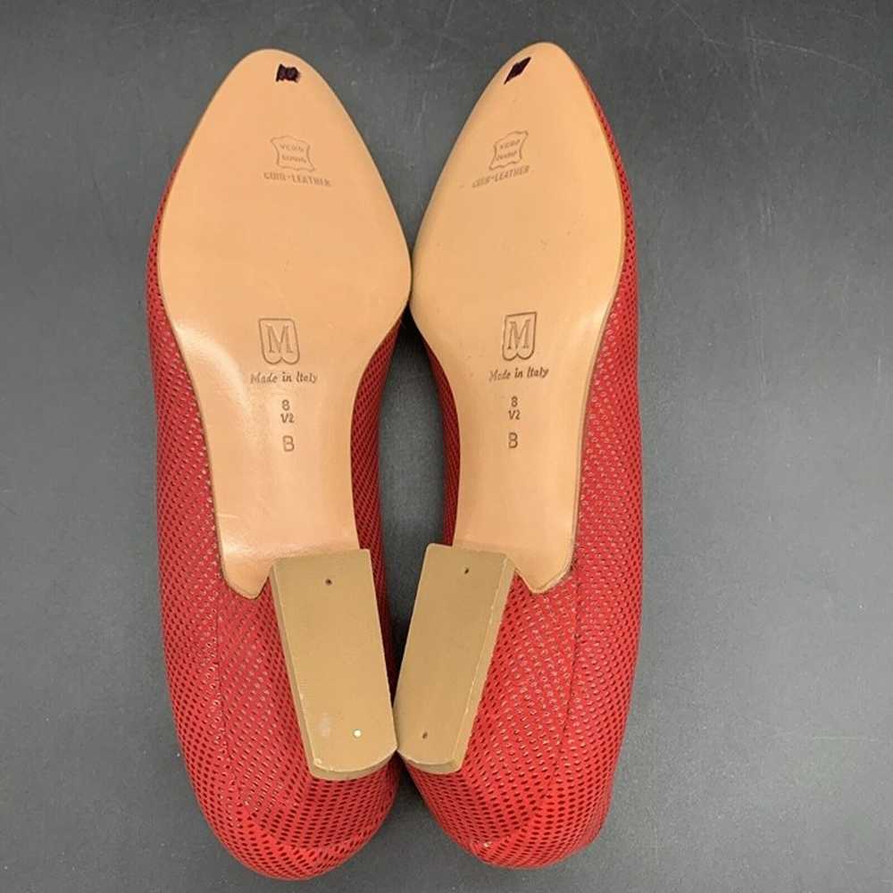 Vintage New Bruno Magli Women’s Red Block Heel Sh… - image 11