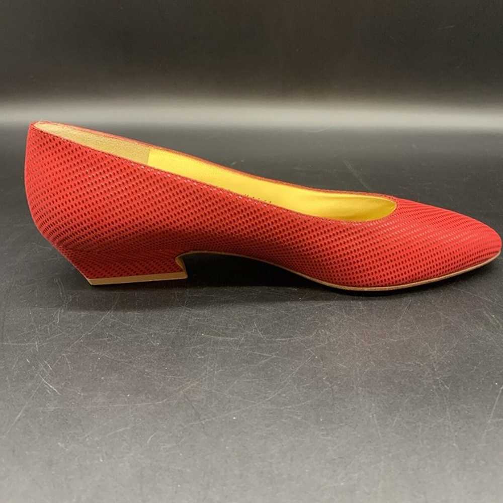 Vintage New Bruno Magli Women’s Red Block Heel Sh… - image 8