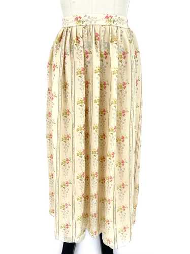 90s Ralph Lauren Silk Floral Skirt