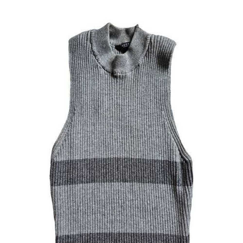 guess monochrome y2k fitted sweater dress - image 2
