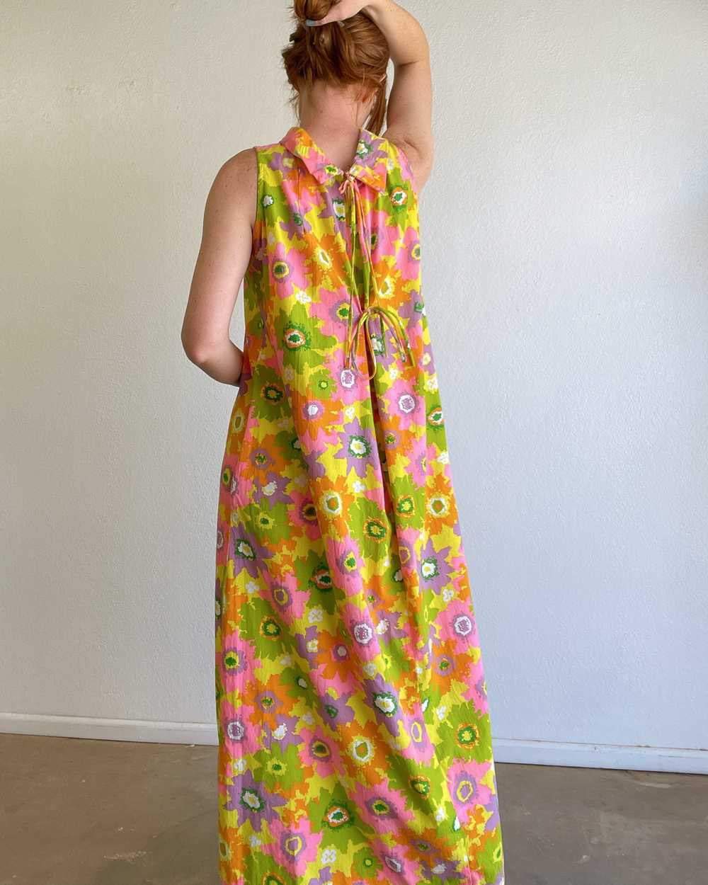 70s Floral Dress (XS-M) - image 7