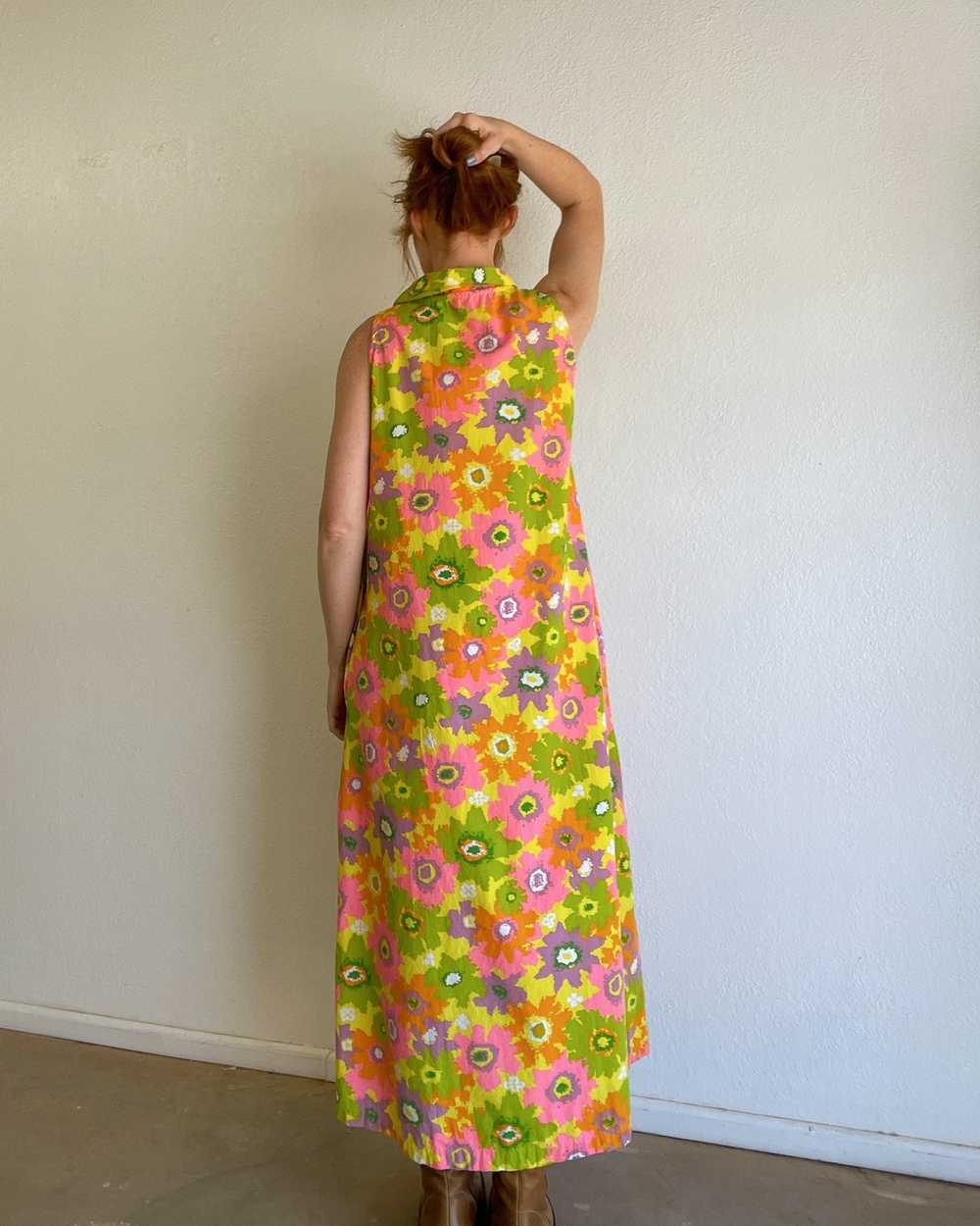 70s Floral Dress (XS-M) - image 9