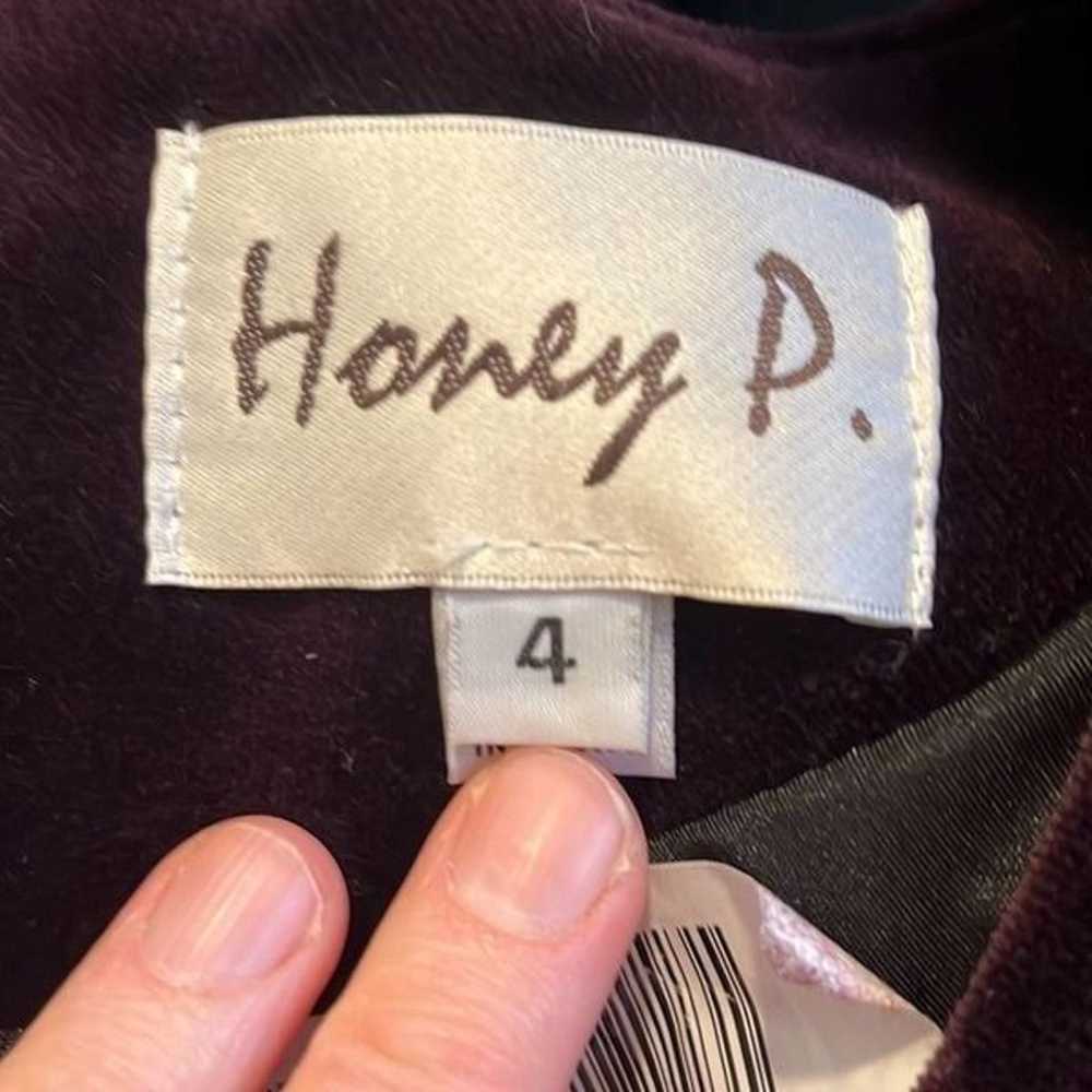 Honey P. Size 4 black and red velvety jumper - 26… - image 4